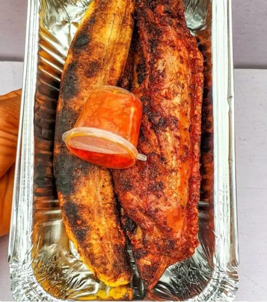 Peppered catfish fillets, buy grilled fish Abule Egba